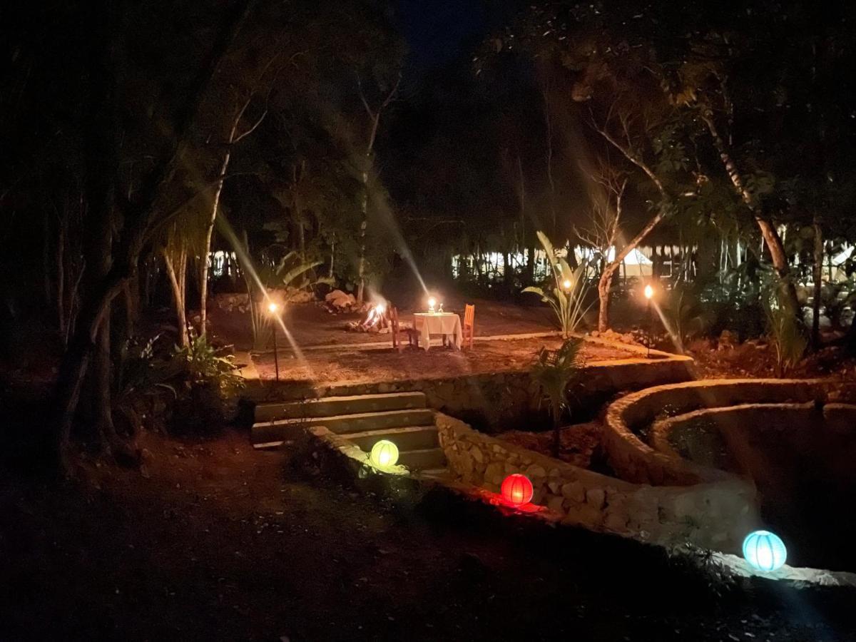 Hotel Glamping Bunga Lotus Tulum Exterior foto