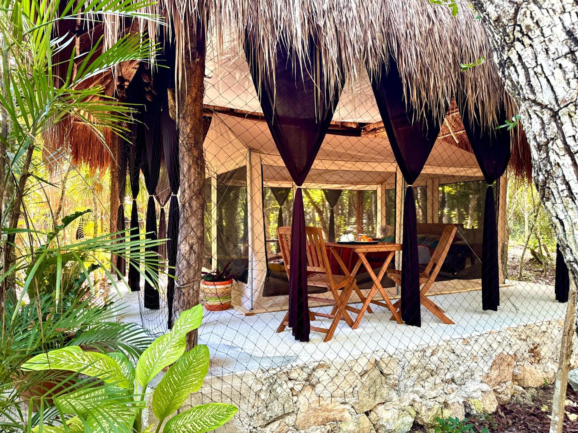 Hotel Glamping Bunga Lotus Tulum Exterior foto