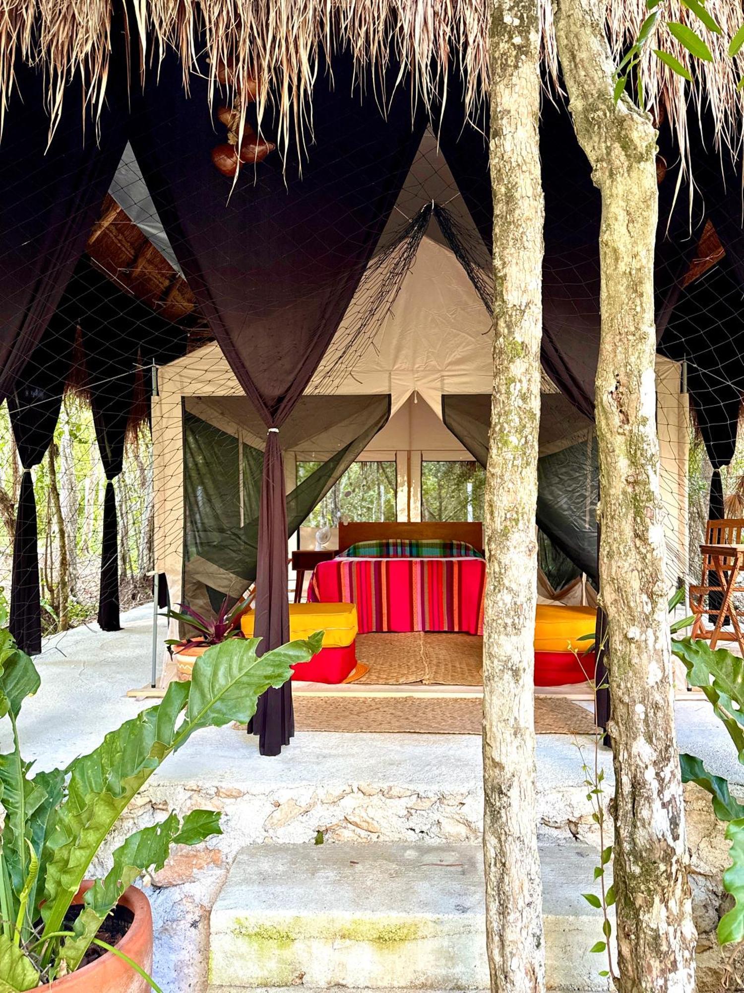 Hotel Glamping Bunga Lotus Tulum Exterior foto