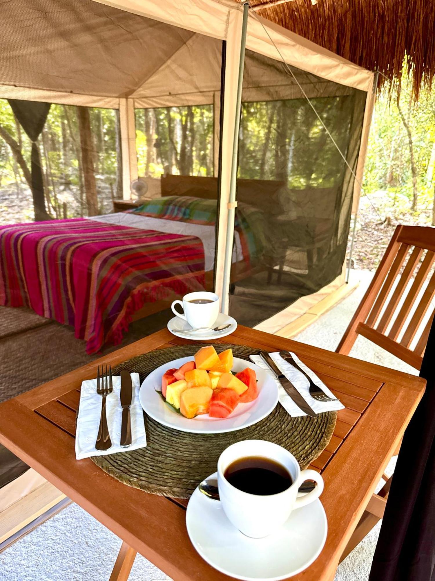 Hotel Glamping Bunga Lotus Tulum Exterior foto