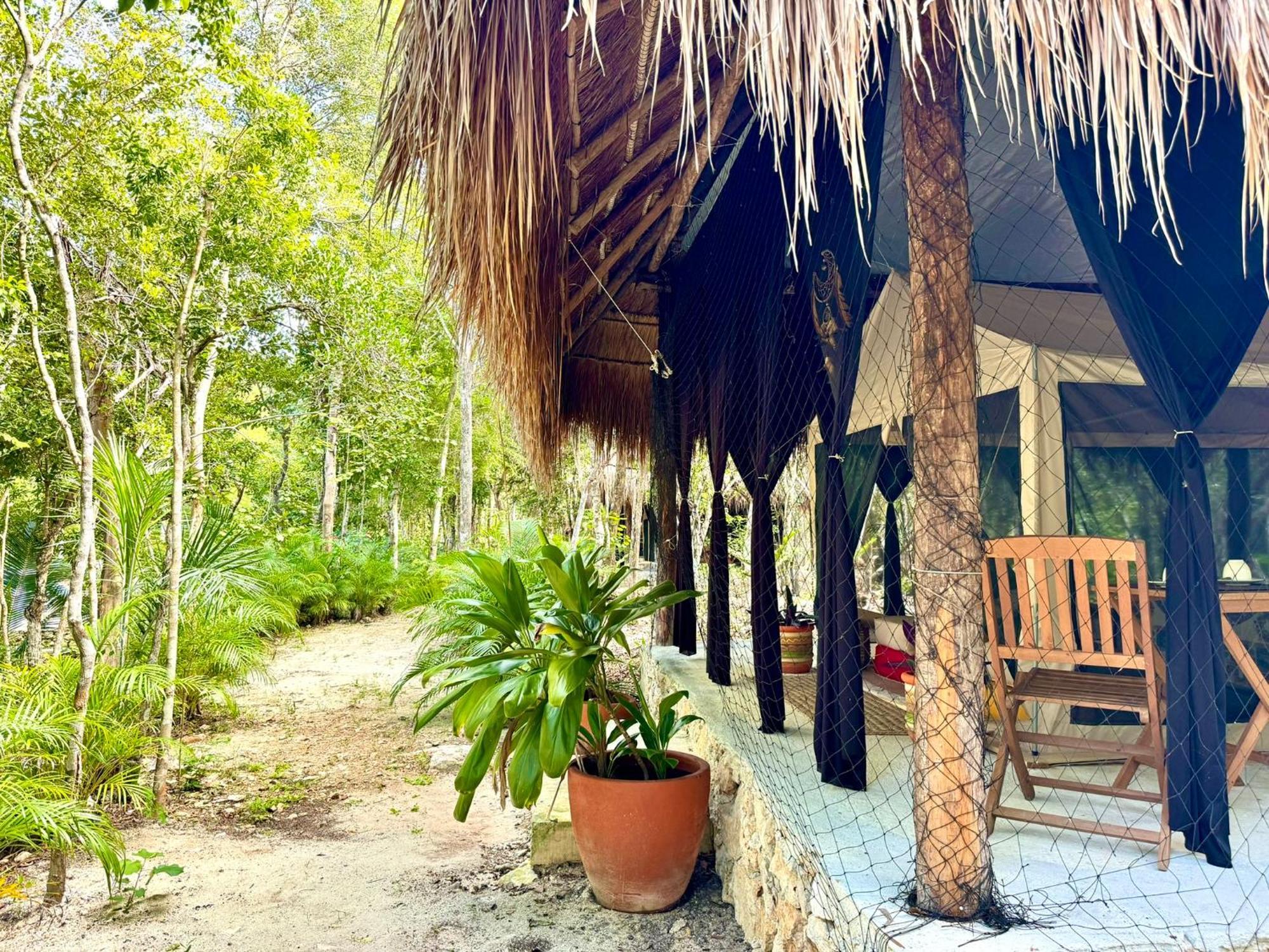 Hotel Glamping Bunga Lotus Tulum Exterior foto