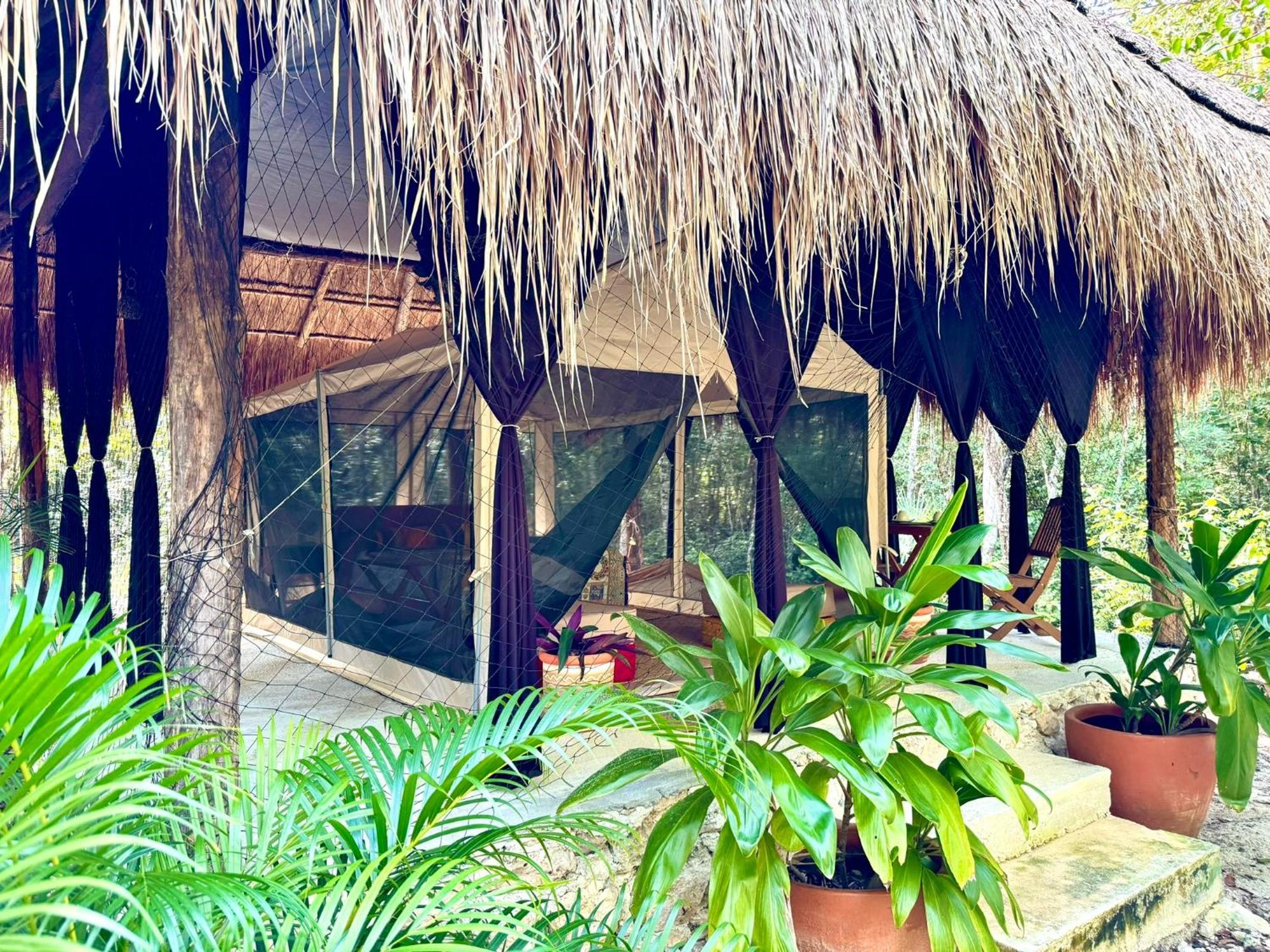 Hotel Glamping Bunga Lotus Tulum Exterior foto