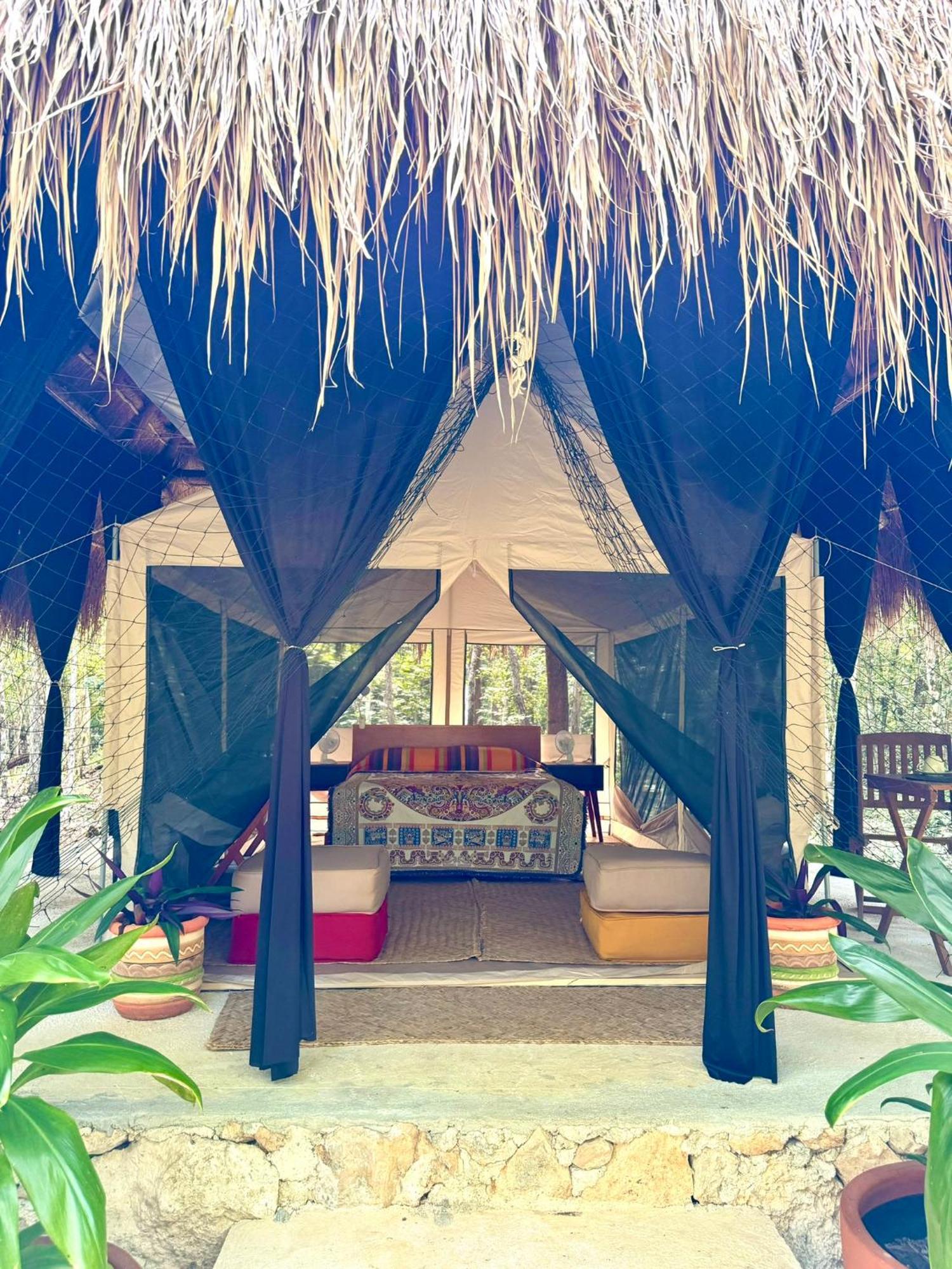 Hotel Glamping Bunga Lotus Tulum Exterior foto
