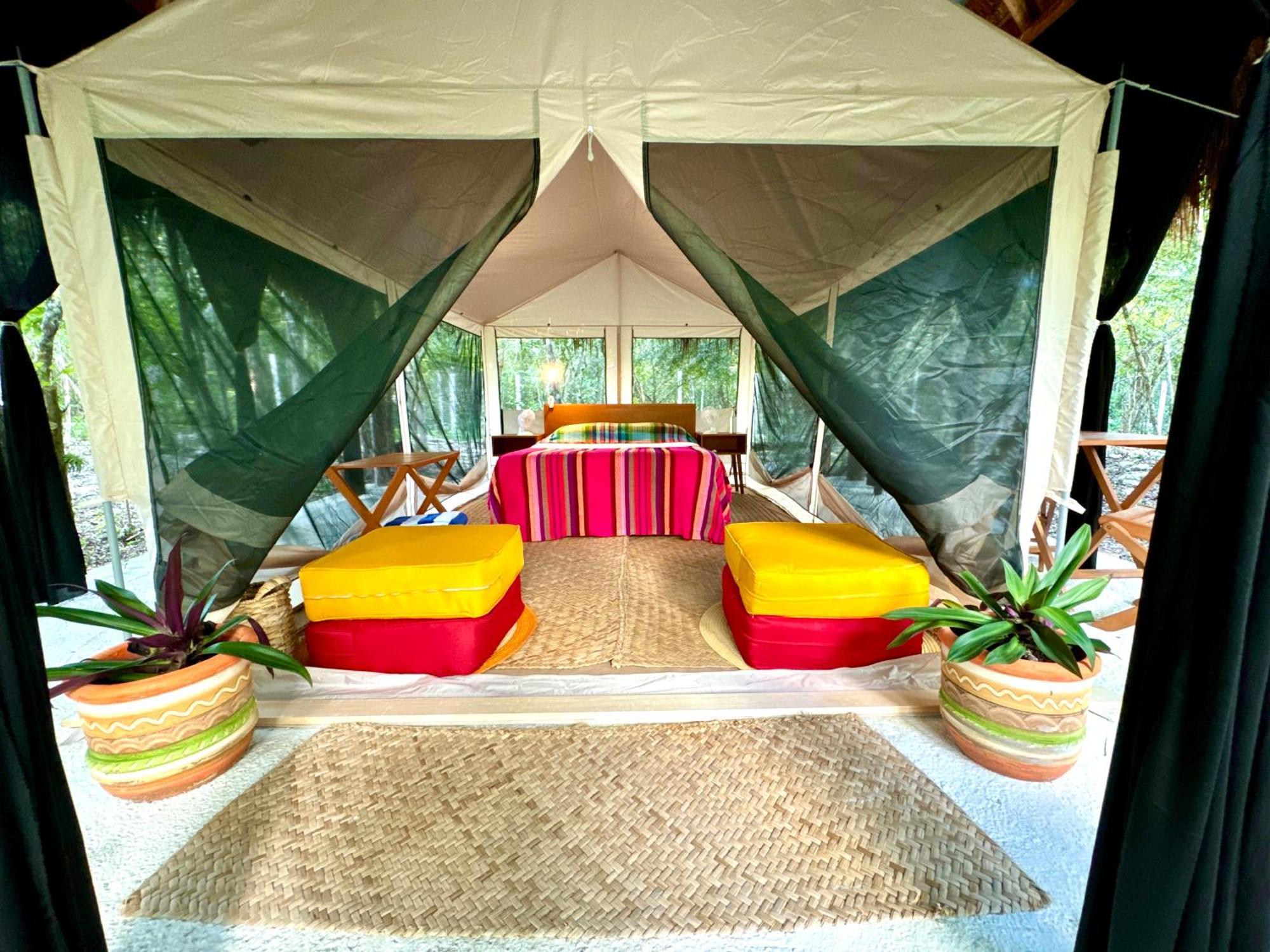 Hotel Glamping Bunga Lotus Tulum Exterior foto