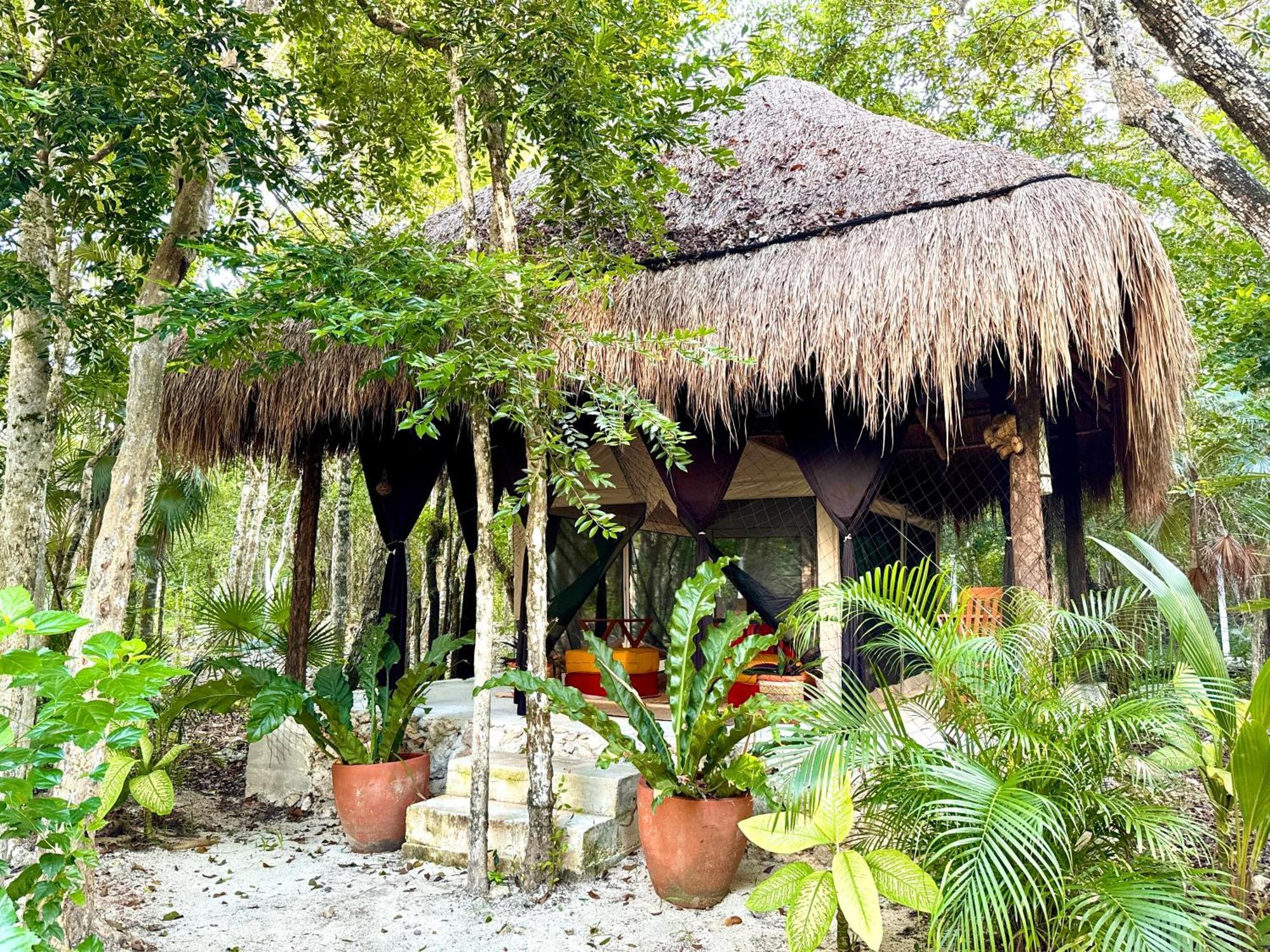 Hotel Glamping Bunga Lotus Tulum Exterior foto